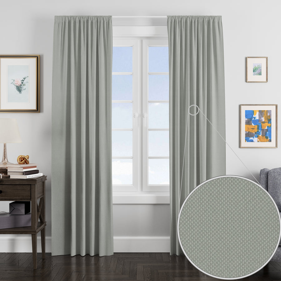 Basket Weave Blockout Curtain Collection: Taped - Westpoint Linen